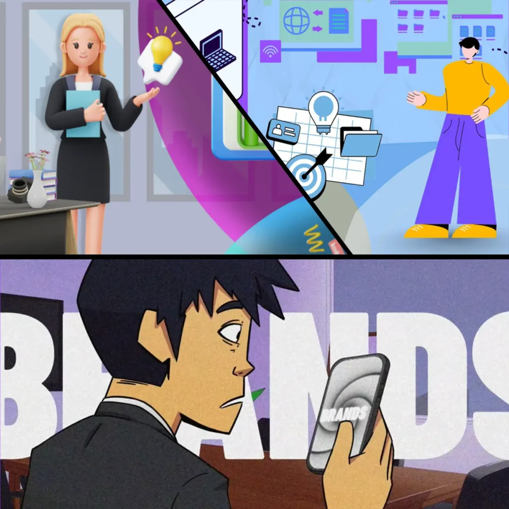 Animated Explainer Videos 93 scenes from multiple animated explainer videos and Astrix Visual which is based in Singapore provides the animated explainer video service worldwide.