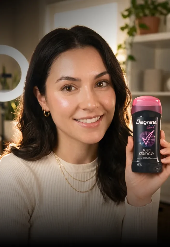 Degree Deodorant - Just Dance AI UGC Product Review 5 degree girl deodorant